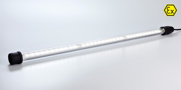 Stahl - Rohrleuchte mit LED